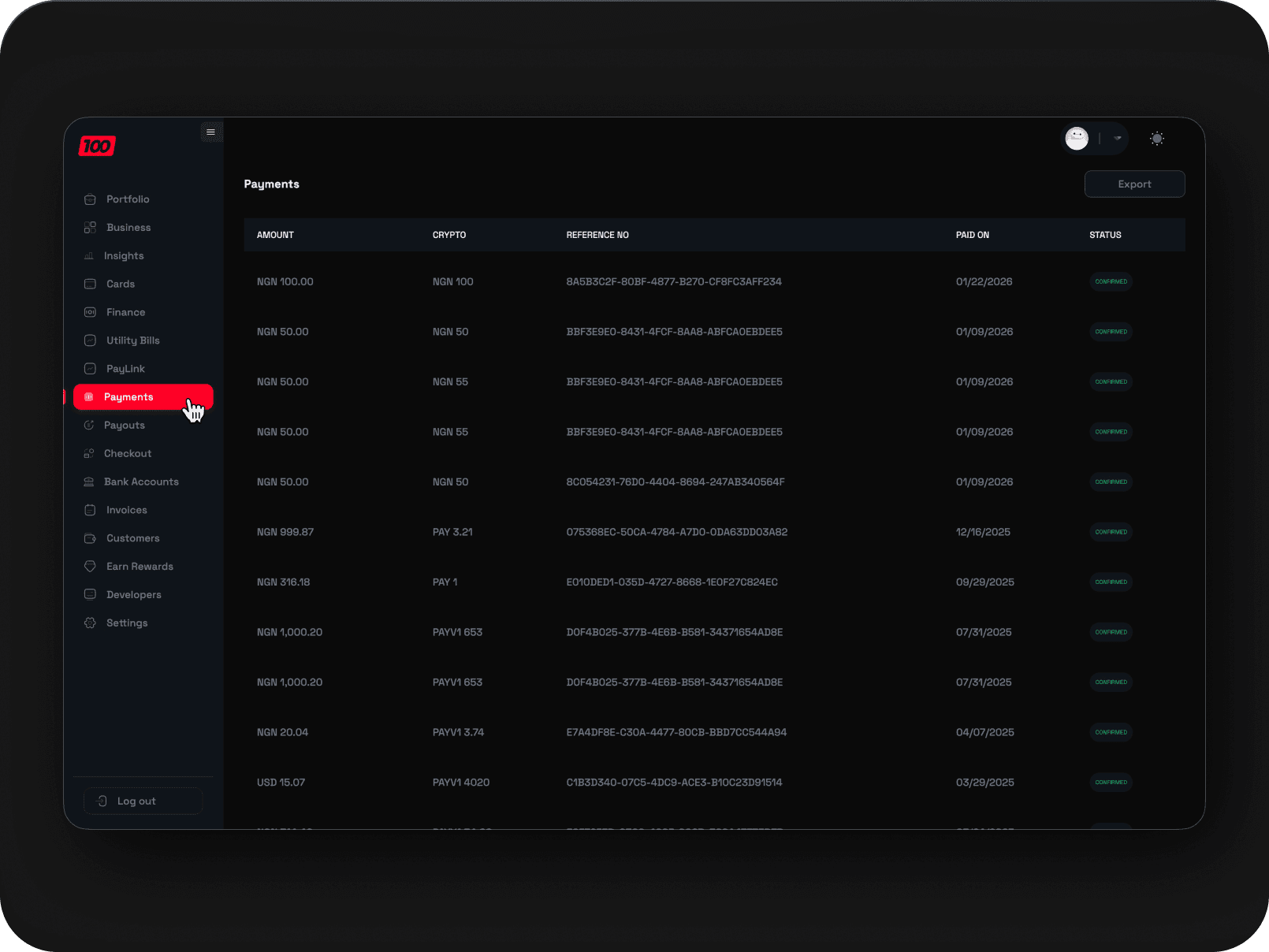 Payment Tracking